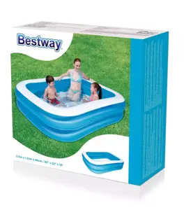 Bestway familiebad rechthoek blue 262 - afbeelding 3