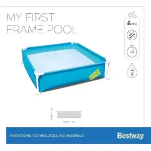 Bestway my first frame pool vierkant 122 - afbeelding 5