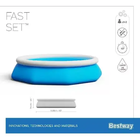 Bestway zwembad fast set set rond 305 - afbeelding 6