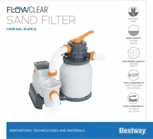 Bestway Zwembad Flowclear Zandfilterpomp 5,7 m³/u - afbeelding 6