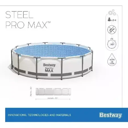 Bestway zwembad steel pro max set rond 305 - afbeelding 7