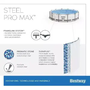 Bestway zwembad steel pro max set rond 305 - afbeelding 8