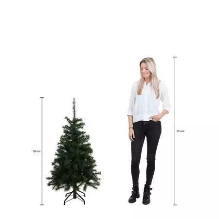 Black Box Kerstboom Brampton met led 120cm groen - afbeelding 3