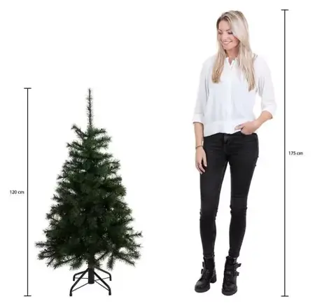 Black Box Kerstboom Charlton met led 120cm groen - afbeelding 4