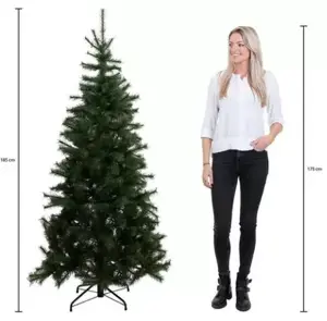 Black Box Kerstboom Toronto met led 185cm groen - afbeelding 5