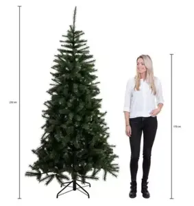 Black Box Kerstboom Toronto met led 230cm groen hoogte