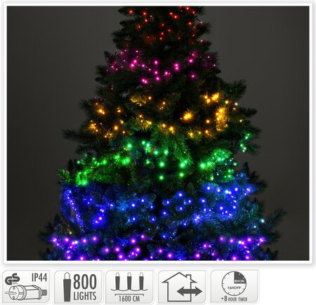 Cluster multi kleuren 800LED