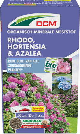 DCM Meststof Rhodo/Hortensia/Azalea (mg 1.5kg od) - afbeelding 2