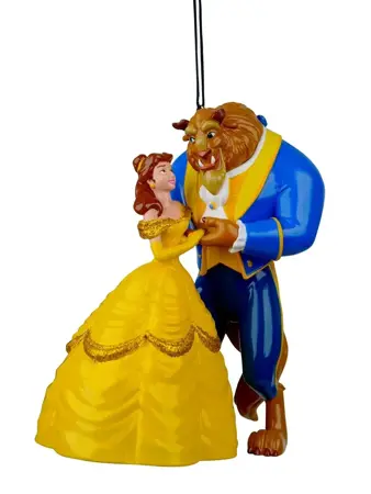 Disney kersthanger beauty & the beast 9cm