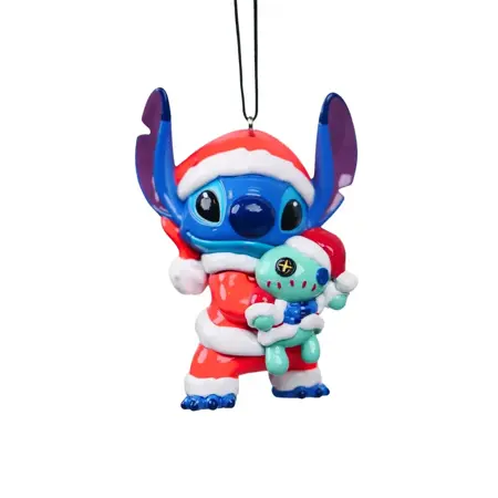 Disney kersthanger Stitch met Scrump 9cm