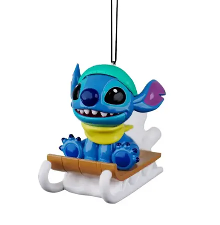 Disney kersthanger Stitch op slee 8cm