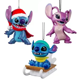 Disney Stitch Kerstballenset - 3 stuks - afbeelding 1