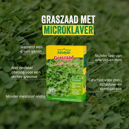 Ecostyle Graszaad met microklaver 1kg - afbeelding 2