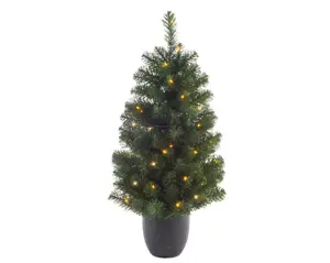 Everlands Imperial boom in pot 120cm-80LED groen/warm wit