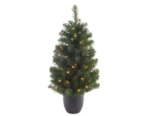 Everlands Imperial boom in pot 90cm-50LED groen/warm wit