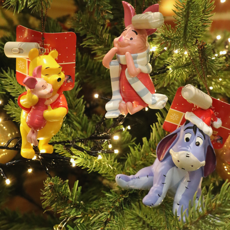 Kerstbal Pakket Disney Pooh en vrienden - 3 stuks - afbeelding 2