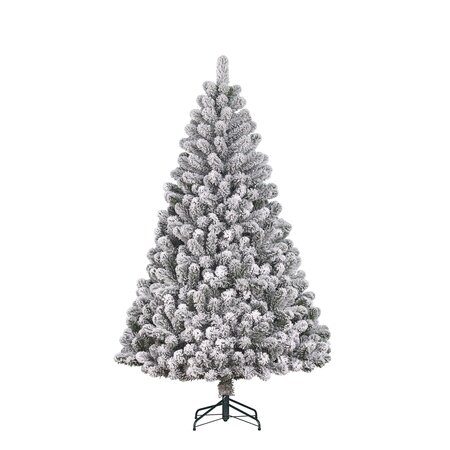 Kerstboom charlton 215cm groen/wit - afbeelding 1