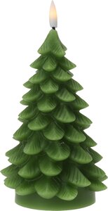 Ledkaars kerstboom 17cm groen