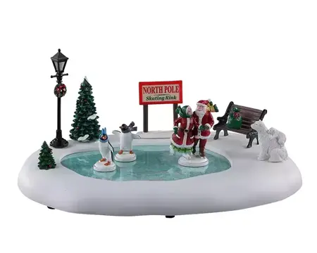 Lemax North pole skating rink 4.5v bo