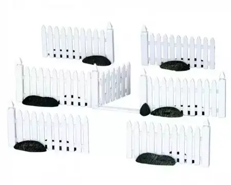 Lemax Plastic picket fence s7