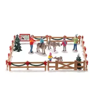 Lemax Reindeer petting zoo s17