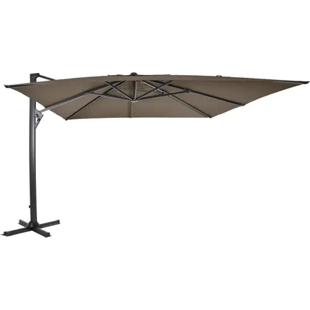 Lesli Living Zweefparasol Taurus Taupe 300x400cm