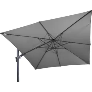 Lesli Living Zweefparasol Virgoflex Grijs 300x300cm kantelbaar