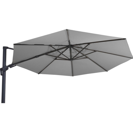 Lesli Living Zweefparasol Virgoflex Grijs 350cm kantelbaar