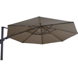 Lesli Living Zweefparasol Virgoflex Taupe 350cm kantelbaar