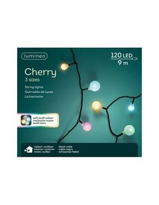 Lumineo Cherry Verlichting 18m-240LED zwart/soft multicolour