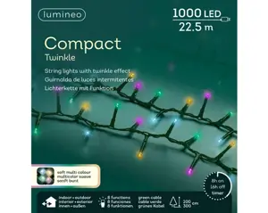 Lumineo Compact 22.5m-1000LED groen/multi - afbeelding 1