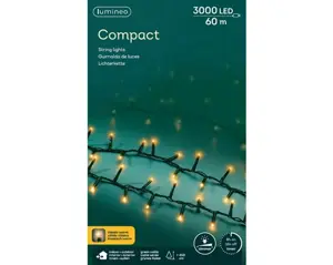 Lumineo Compact 60m-3000LED groen/klassiek warm - afbeelding 1