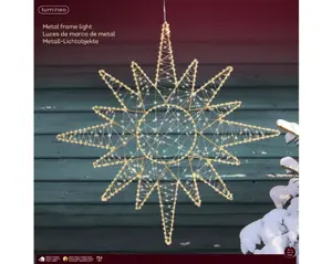 Lumineo led frame 69cm-750l goud/warm wit