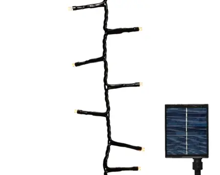 Lumineo Solar compact lights 22.5m/1000LED zwart/klassiek warm