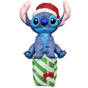 Opblaasfiguur stitch cadeau 120cm
