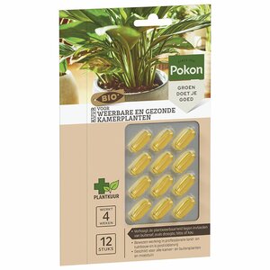 Pokon Bio Kuur Voor Weerbare en Gezonde Kamerplanten Capsules 12st - afbeelding 1