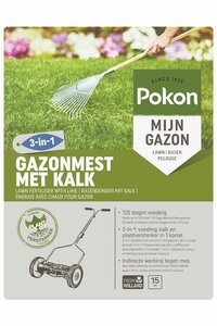 Pokon Gazonmest met kalk 3-in-1 15m2 - afbeelding 2