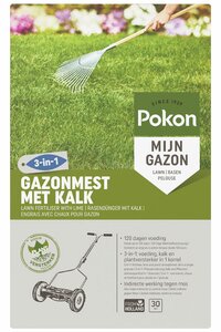 Pokon Gazonmest met kalk 3-in-1 30m2 - afbeelding 2