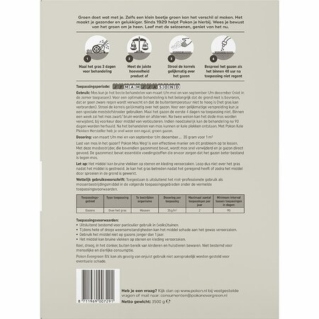Pokon Mos weg! 100 m2 3.5kg - afbeelding 3