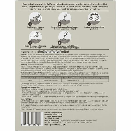 Pokon Onkruid weg 80m2 1600g - afbeelding 3