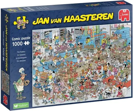 Puzzel Jan van Haasteren de bakkerij 1000 stukjes - afbeelding 1