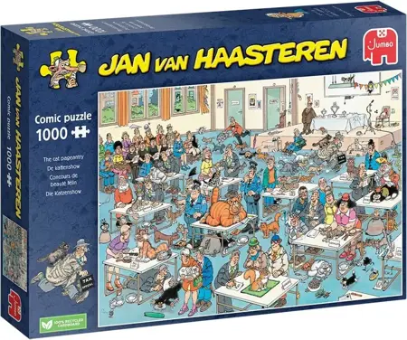 Puzzel Jan van Haasteren kattenshow 1000 stukjes - afbeelding 1