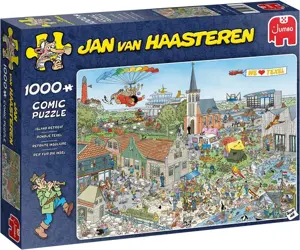 Puzzel Jan van Haasteren rondje texel 1000 stukjes - afbeelding 1