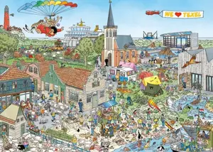 Puzzel Jan van Haasteren rondje texel 1000 stukjes - afbeelding 2