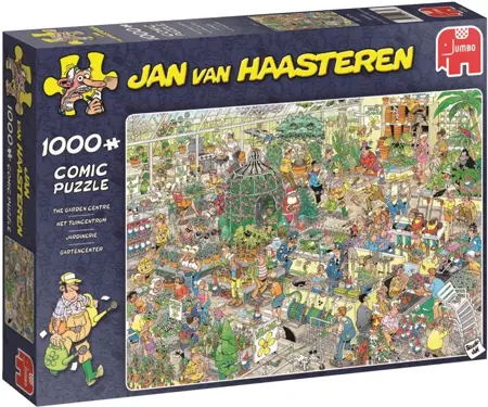 Puzzel Jan van Haasteren tuincentrum 1000 stukjes - afbeelding 1