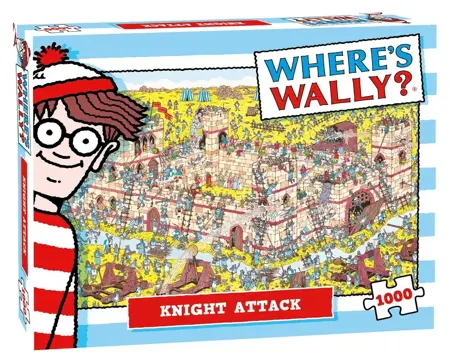 Puzzel Where's wally Knight attack 1000 stukjes