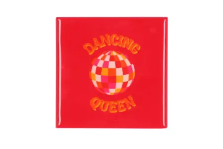 Tegeltje Dancing Queen 10x10x1cm