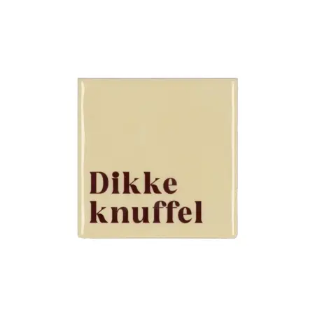 Tegeltje Dikke Knuffel 10x10x1cm