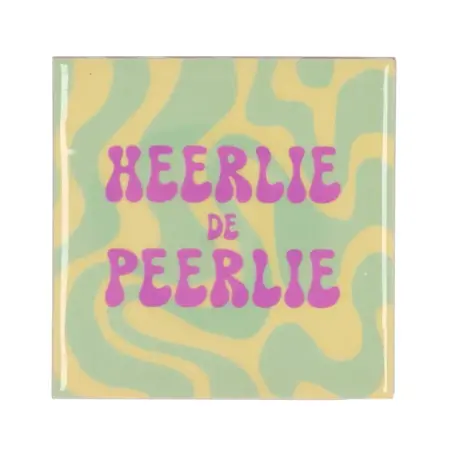 Tegeltje Heerlie 10x10x1cm