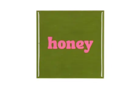 Tegeltje Honey 10x10x1cm - afbeelding 1